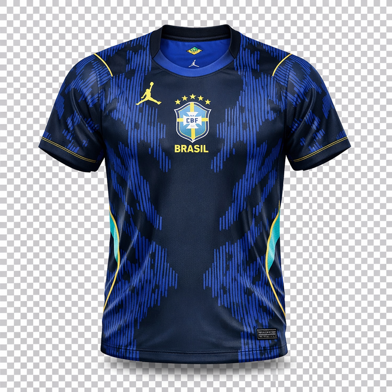 Camisa Brasil Away 26/27 - Jordan Azul Torcedor Masculina
