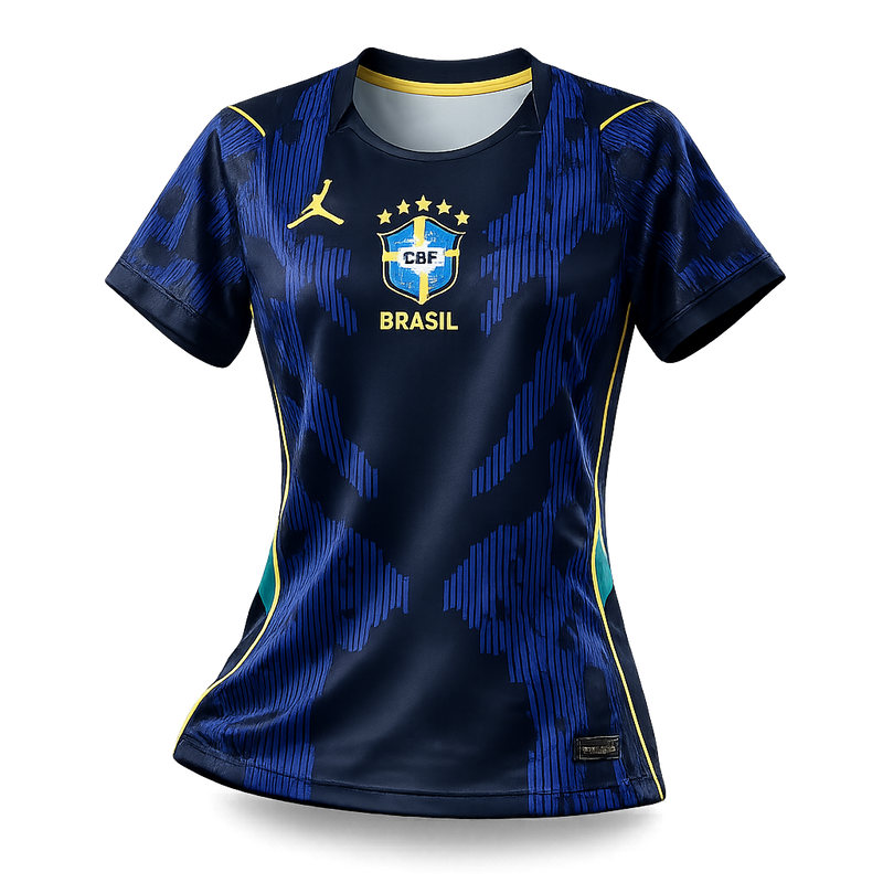 Camisa Brasil Away 26/27 - Jordan Azul Torcedor Feminina