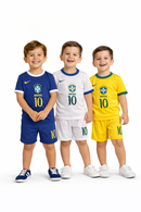 Conjunto Infantil Seleção Brasil - Modelo Torcedor