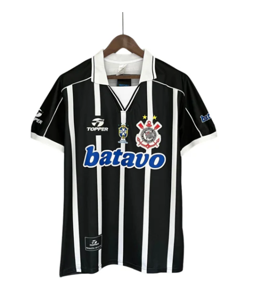 Camisa Topper Retrô Corinthians Batavo II 1999 - Preta