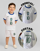 Conjunto Infantil Seleção Brasil - Modelo Torcedor